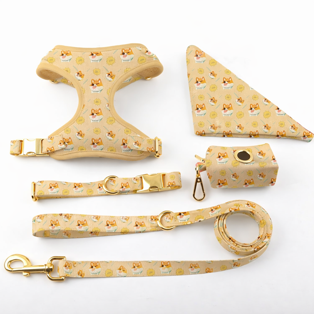 Neoprene Printed Dog Harness - Chow Chow