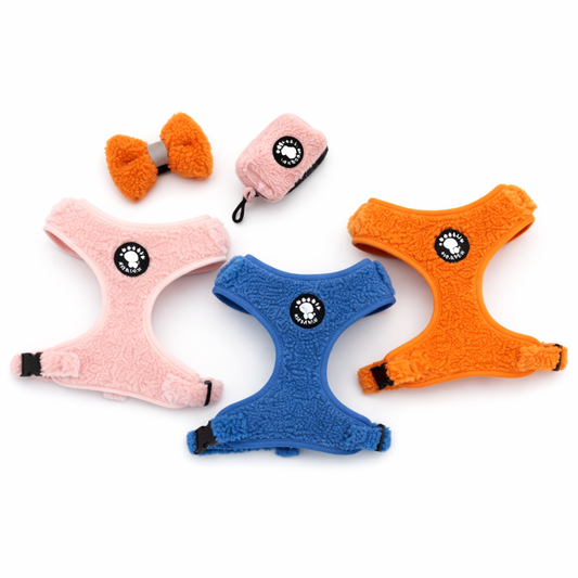 Lambs Wool Dog Harness Sets