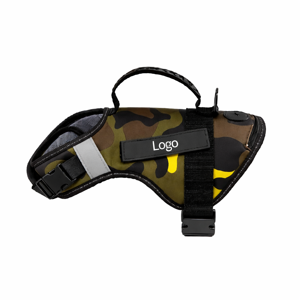 Nylon Double Strength Dog Harness - Camouflage