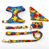 Neoprene Printed Dog Harness - Flower