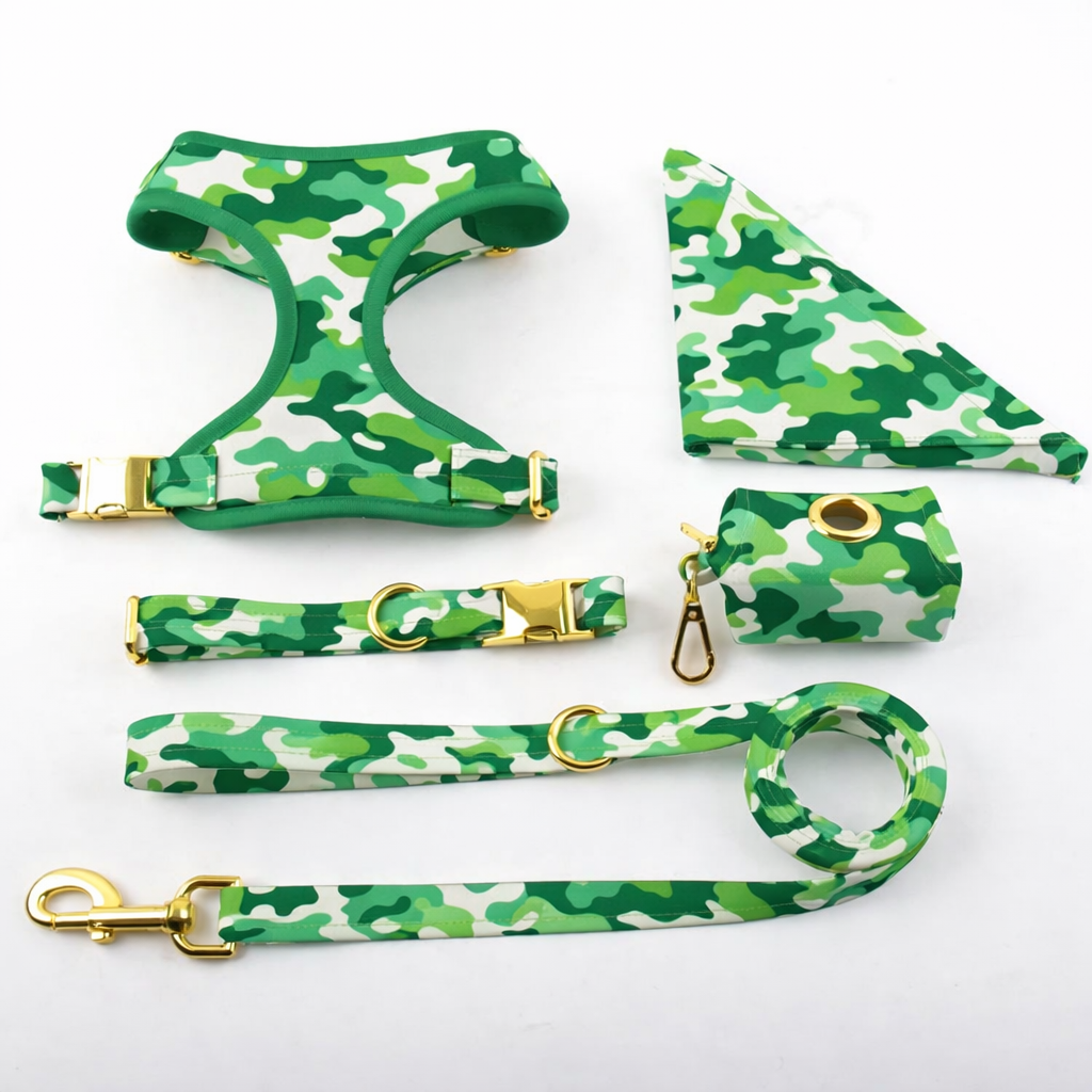 Neoprene Printed Dog Harness - Camouflage
